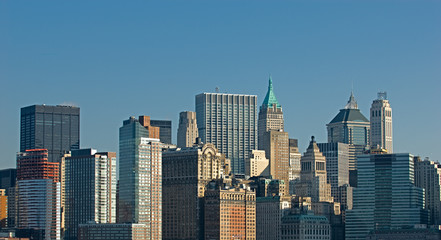 Poster - scycsrapers of lower manhattan, new york, usa