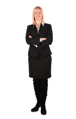 middleaged business woman posing