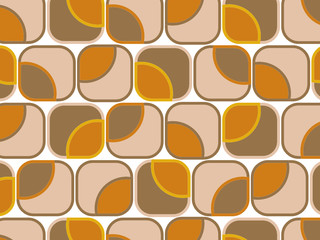 Canvas Print - retro orange chocolate squares (vector)