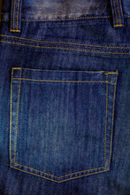  Blue Jeans Back Pocket