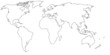 empty world map