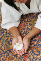 Poster - Woman at a day spa.