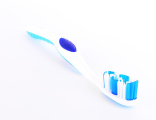 A toothbrush over white