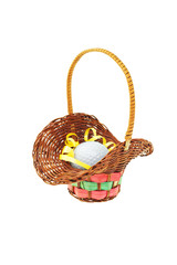 Wall Mural - Golf ball in mini gift basket