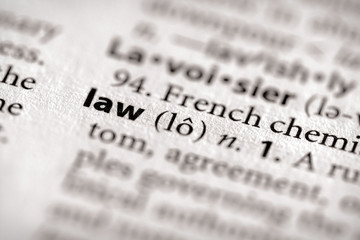 Wall Mural - Dictionary Series - Law