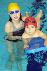 Wall Mural - swimming lesson