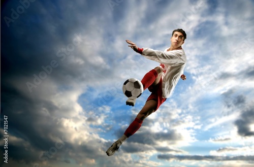 Naklejka dekoracyjna soccer player