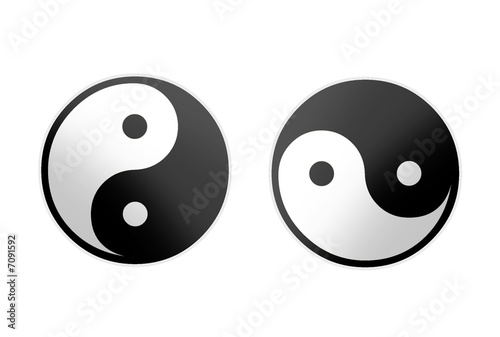 ying yang Canvas Print