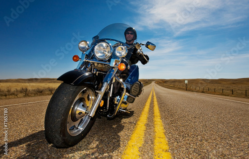 Fototapeta na wymiar Motorcycle riding