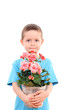 © matka_Wariatka - boy with potted flower