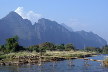 Wall Mural - Bridge in Laos