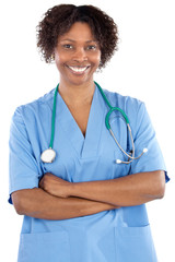 Wall Mural - African american woman doctor