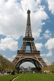 Fototapeta Paryż - The Eiffel Tower seen from Champ-de-Mars