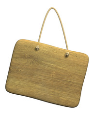 Poster - Background - the wooden tablet on a cord