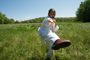 Wall Mural - petite judoka