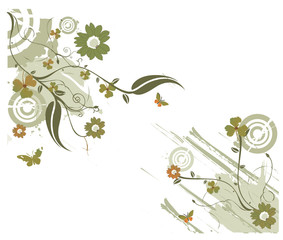 Wall Mural - flores en vector