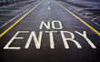 © Jon Le-Bon - No entry sign painted on road