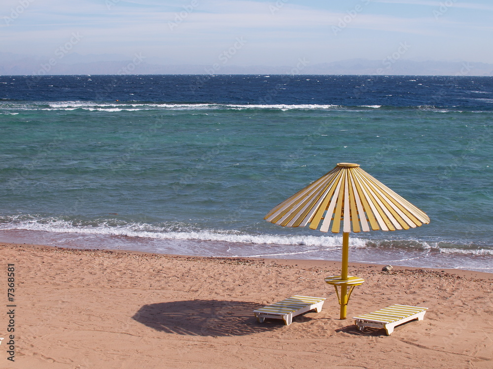 Parasol on the Beach