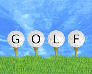 Golf Ball Sign