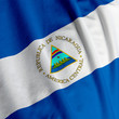 Nicaraguan Flag Closeup