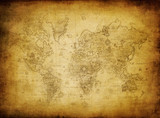 Fototapeta Mapy - ancient map of the world.
