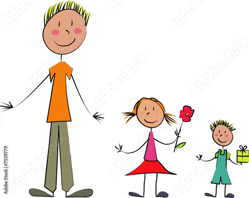 Fete Des Peres Stock Illustration Adobe Stock