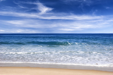 Wall Mural - blue beach