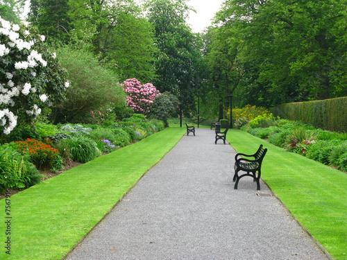 Nowoczesny obraz na płótnie jardin public