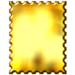 Sticker - 3D Golden Stamp