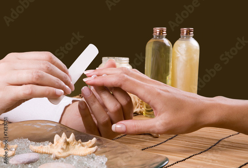 Naklejka ścienna manicure