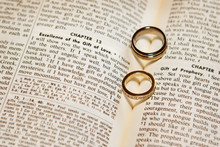 Wedding Rings On A Bible