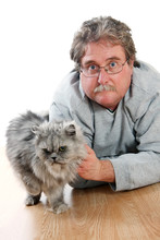 Man And Cat