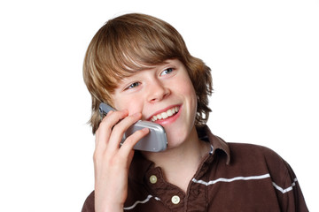 Teen talking on Cell Phone