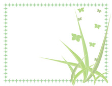 Green Butterfly Pastel Background 