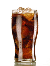 Bicchiere Di Coca Con Ghiaccio