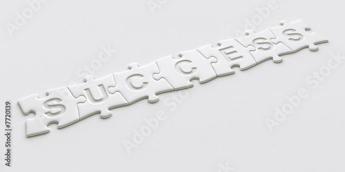 Puzzle pieces with text wri...