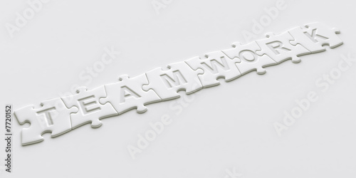 Puzzle pieces with text wri...