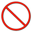 red no or not allowed symbol