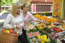 Two Women On The Fruit Market