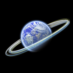 glowing earth