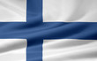 Leinwandbild Motiv Finnische Flagge