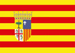 bandera de aragon. españa
