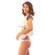 © Raisa Kanareva - Beautiful teen holding a teddy bear