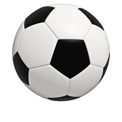 Wall Mural - isolated soccer ball