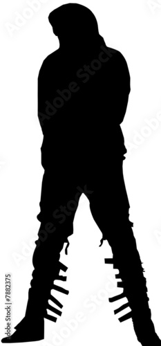 Fotografía Silhouette Michael Jackson`s Move