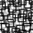 Retro black and white seamless rectangles background