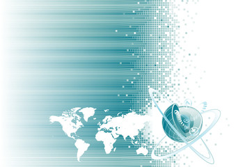 Poster - Global communication design, vector illustration layers file.