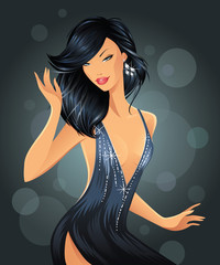 Wall Mural - glamour women