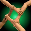 © theogott - Teamarbeit - Zusammenhalt - dynamisches Team
