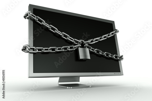padlocked monitor
